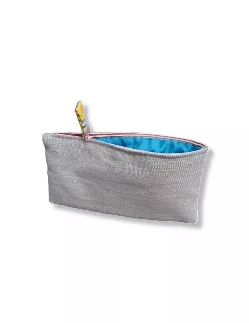 Bag in Bag, Necesaire bunt gestreift gelb Vorderseite