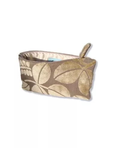 Bag in Bag, Necessaire Samtblätter beige Vorderseite
