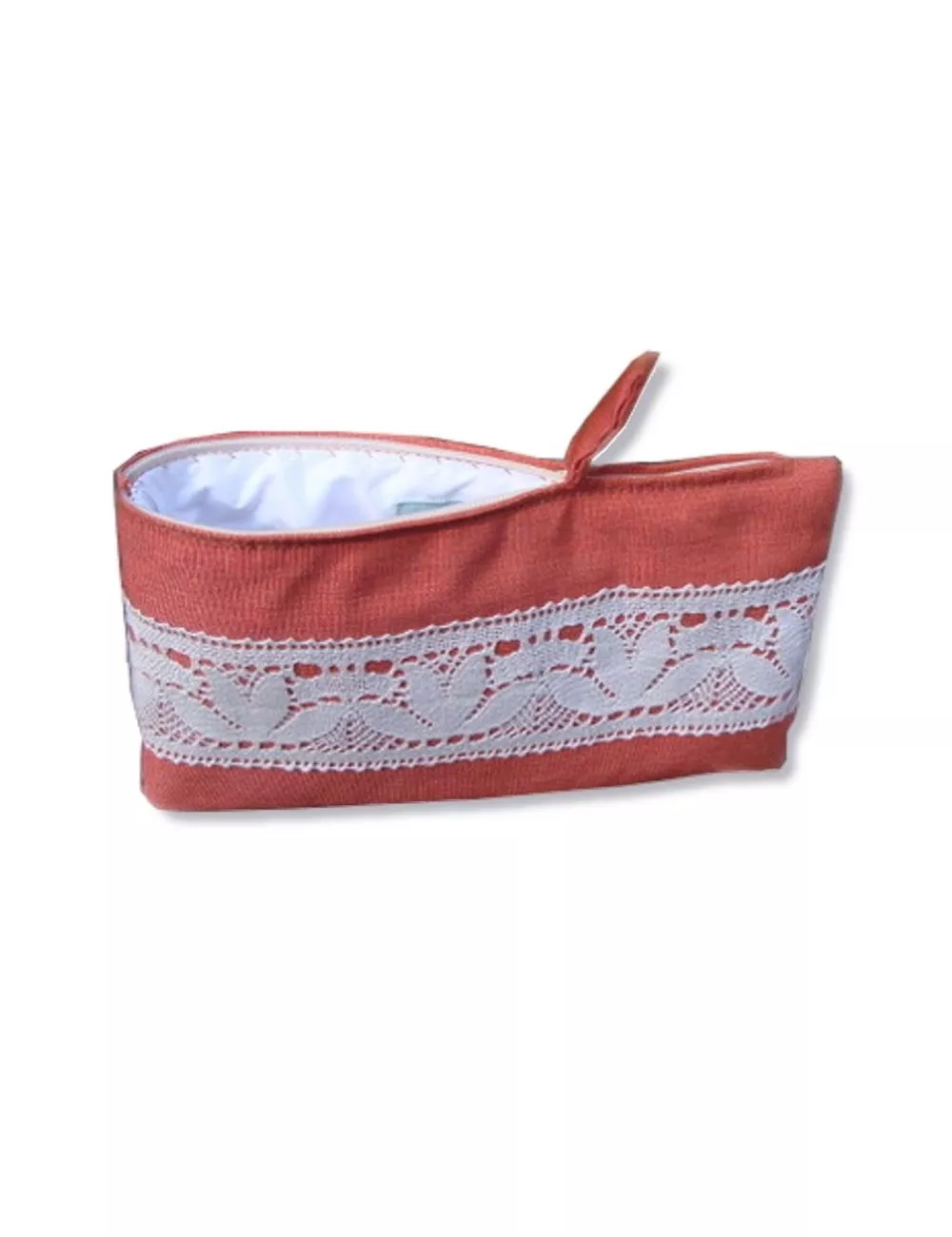 Bag in Bag, Necessaire - Bandeau dentelle rostrot Vorderseite Bag in Bag, Necessaire - Bandeau dentelle rostrot Vorderseite
