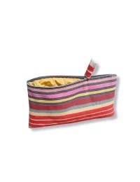 Bag in Bag, Necessaire Bunt gestreift rot Vorderseite