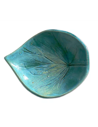 Schmuckschale Ton Oval - Azur Bronze seitlich