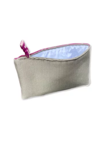 Bag in Bag, Necessaire geomettisch fuchsia Vorderseite