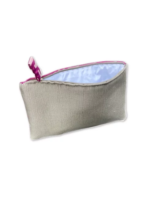 Bag in Bag, Necessaire geomettisch fuchsia Vorderseite