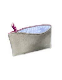 Bag in Bag, Necessaire geomettisch fuchsia Rückseite