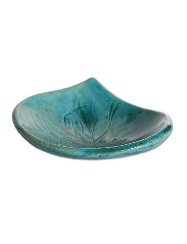 Schmuckschale Ton Oval - Azur Bronze seitlich