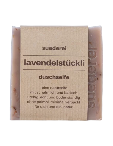 Lavendelstückli Duschseife mit Lavendel - Naturseife basisch unverpackt