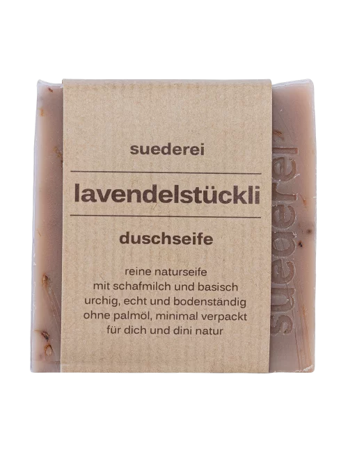Lavendelstückli Duschseife mit Lavendel - Naturseife basisch unverpackt