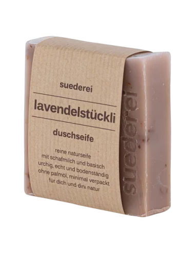 Lavendelstückli Duschseife mit Lavendel - Naturseife basisch unverpackt