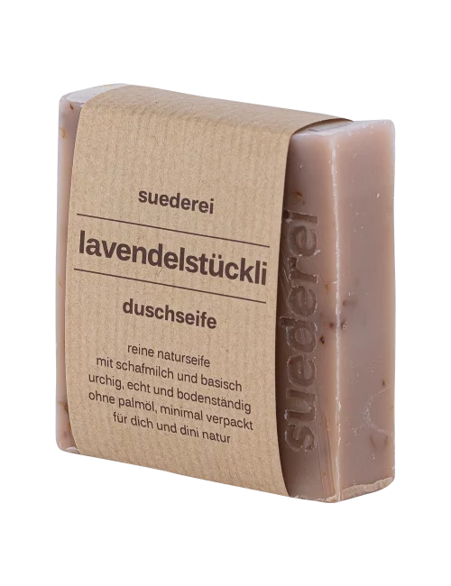 Lavendelstückli Duschseife mit Lavendel - Naturseife basisch unverpackt