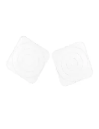 Abtropfunterlage & Untersetzer aus Kunststoff weiss - Design Tropfen - leer illustriert