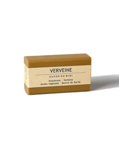 Bio-Seife Hand- & Duschseife mit Karité-Butter vegan - Verveine (Eisenkraut) - mit Verpackung