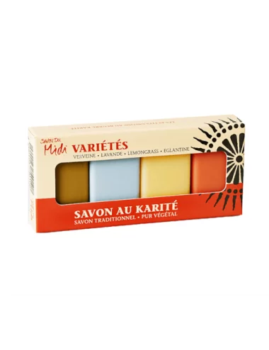 Set Miniseife Variétés Hand- & Duschseife mit Karité-Butter - Bio-Seife vegan - unverpackt dargestellt