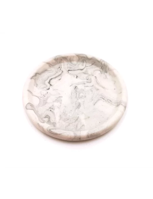 Vase aus Gips - kleine Blumenvase & Dekorvase 'Palisade' marmoriert