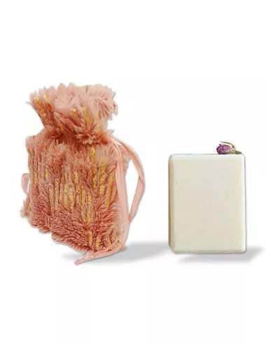 Geschenkset Weihnachten Naturseife & Säckli - Pink mit Seife und Säckli