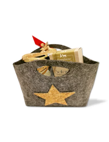 Geschenkset Weihnachten 2x Naturseife & 1x Holzunterleger - Illustration alle Produkte