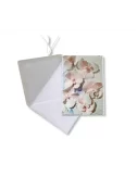 Glückwunsch- & Gruss Karte genäht - 3D Blüten rosé