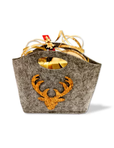 Geschenkset Weihnachten 3x Naturseife & Holzunterleger - Hirsch klein - Illustration alle Produkte