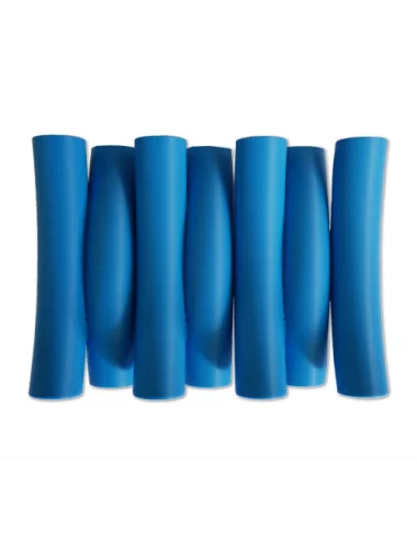 Seifenschale aus Kunststoff - Noodles in blau mit Seifen illustriert