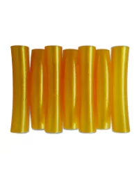 Seifenschale aus Kunststoff - Noodles in gelb ohne Seifen illustriert