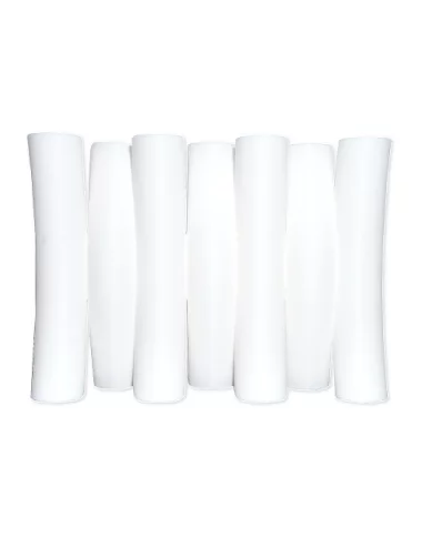 Seifenschale aus Kunststoff - Noodles in weiss mit Seifen illustriert