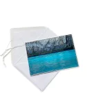 Glückwunsch- & Gruss Karte genäht - Fels und Meer