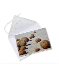 Glückwunsch- & Gruss Karte genäht - Strandkugeln