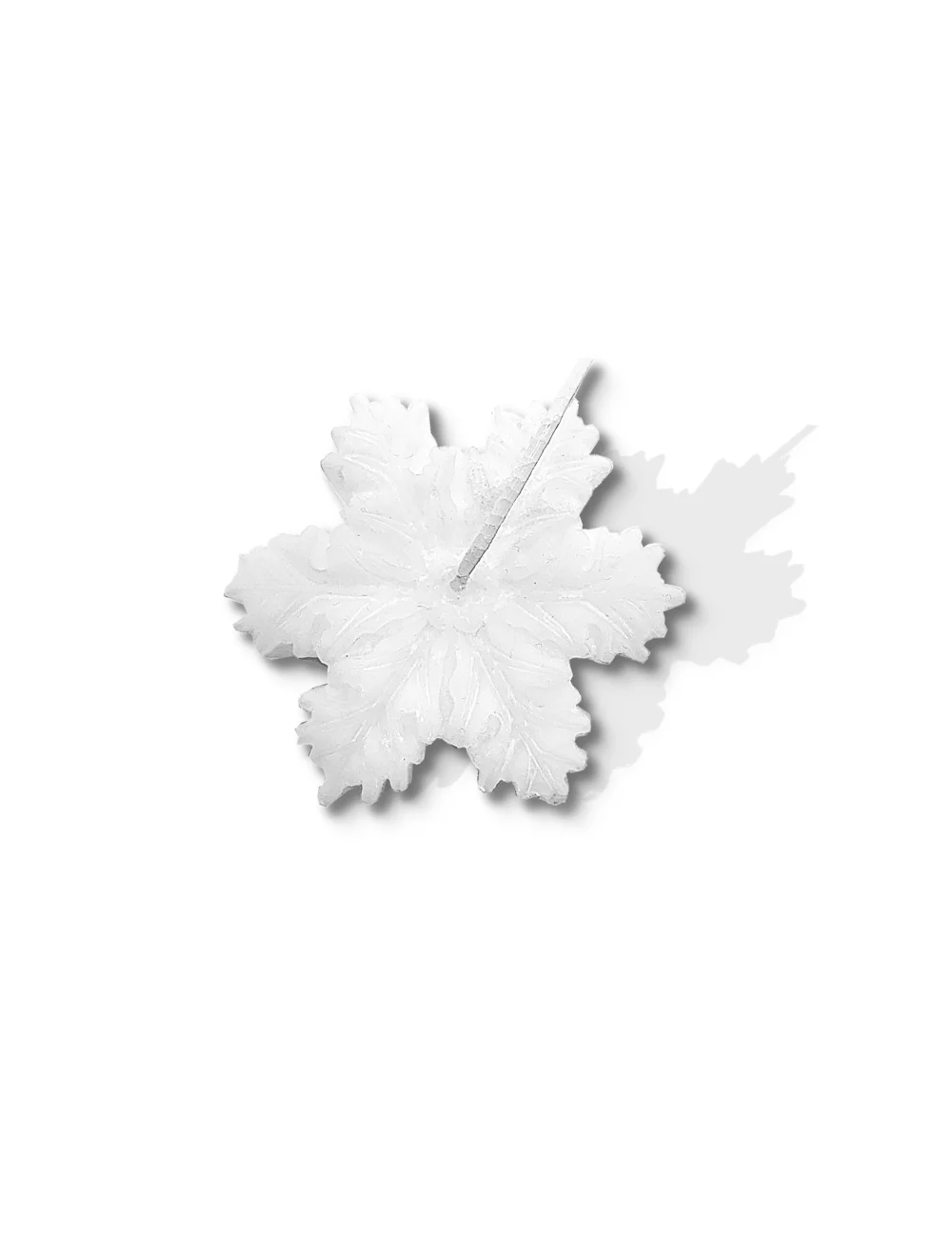 Olivenwachs-Kerze Schneeflocke - kleine Olivenwachs-Kerze Schneeflocke - kleine