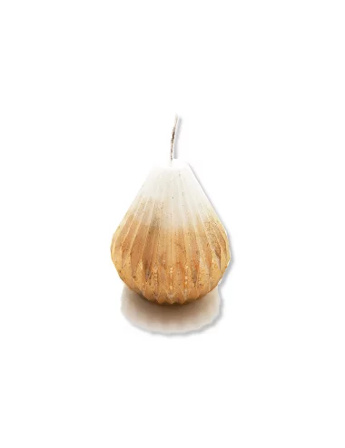 Olivenwachs-Kerze Birne - goldige Nachhaltig-Kerze & Dekor-Kerze - Bild 1