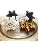 Schneeflocke 3D / 2 cm dick als Dekor