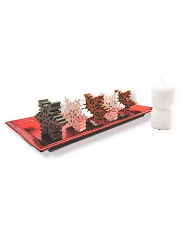 Schneeflocke 3D / 2 cm dick als Dekor