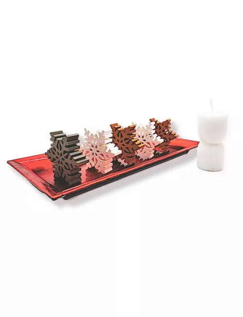 Schneeflocke 3D / 2 cm dick als Dekor
