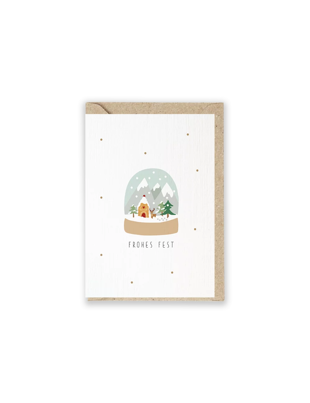 Weihnachtskarte Kristallkugel mit Couvert Weihnachtskarte Kristallkugel mit Couvert