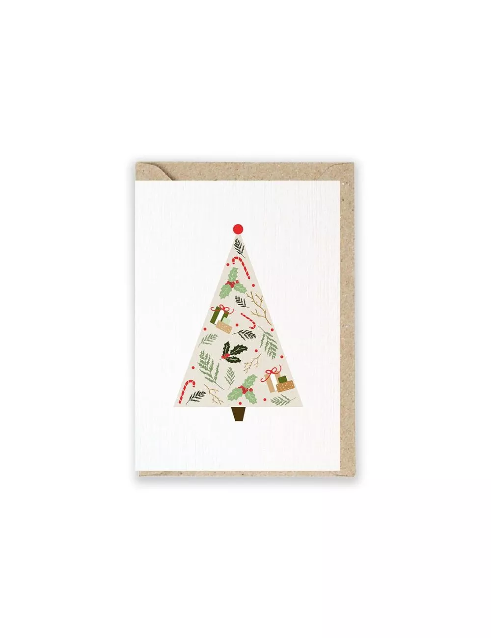 Weihnachtskarte & Grusskarte - Tannenbaum mit Couvert