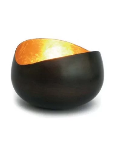 Teelicht & Goldlicht - Teelichtschale Swing bronze-gold 14 cm