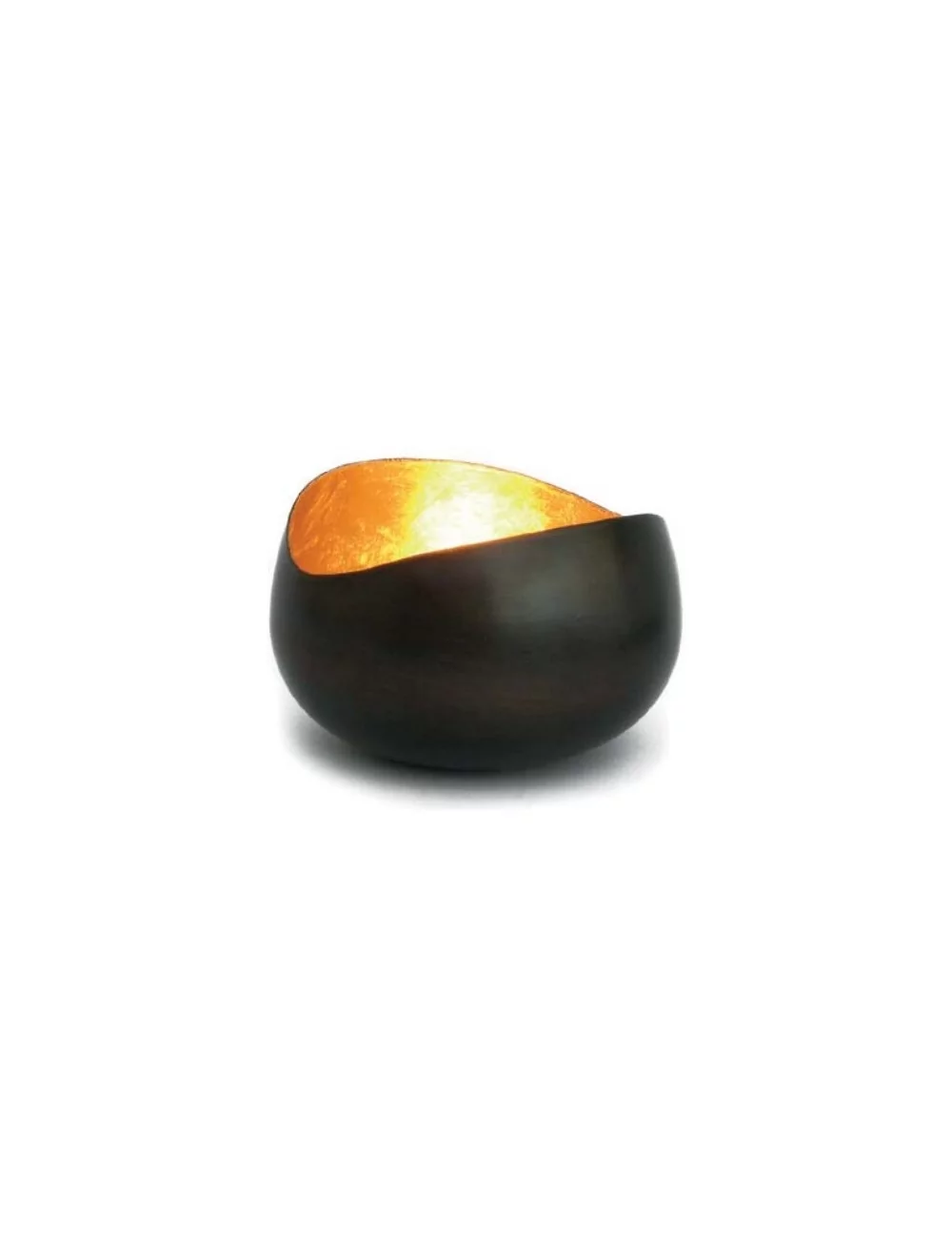 Teelicht & Goldlicht - Teelichtschale Swing bronze-gold 14 cm Teelicht & Goldlicht - Teelichtschale Swing bronze-gold 14 cm