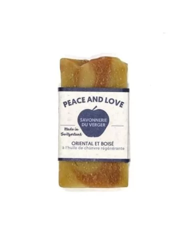 Peace And Love Hand- & Duschseife - Naturseife mit Hanföl & Bienenwachs vegan - ohne Deko