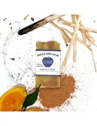 Peace And Love Hand- & Duschseife - Naturseife mit Hanföl & Bienenwachs vegan - mit Deko