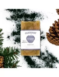 Bretonische Ouessant Hand- & Duschseife - Naturseife mit Algen & Spirulina - mit Deko