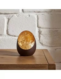 Teelicht & Goldlicht - Teelichschale Spot bronze-goldmosaik 9.5 cm ohne Kerze auf Ablage