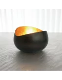 Teelicht & Goldlicht - Teelichtschale Swing bronze-gold 14 cm