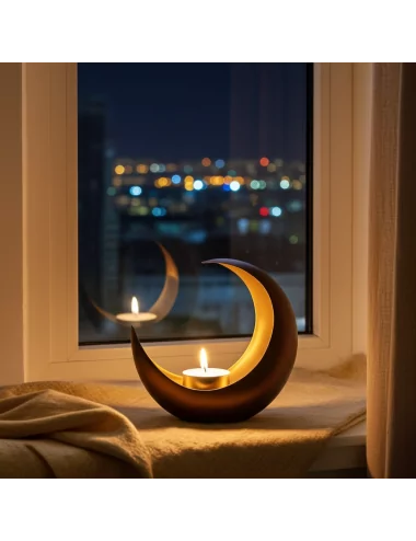 Teelicht & Goldlicht - Teelichschale Luna bronze-gold 15 cm