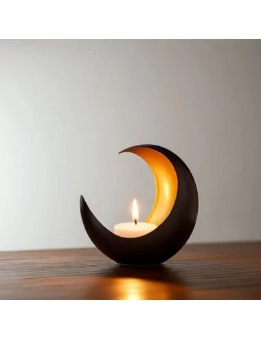 Teelicht & Goldlicht - Teelichschale Luna bronze-gold 15 cm