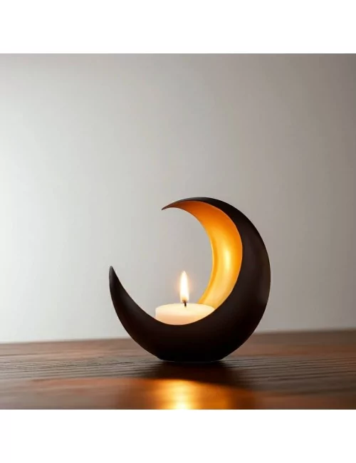 Teelicht & Goldlicht - Teelichschale Luna bronze-gold 15 cm