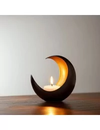 Teelicht & Goldlicht - Teelichschale Luna bronze-gold 15 cm