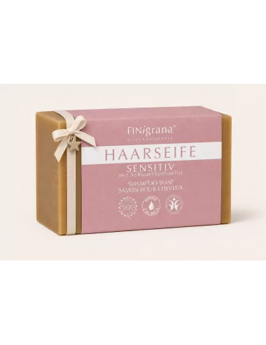 Aleppo-Haarseife Sensitiv mit Schwarzkümmelöl – für empfindliche Kopfhaut, vegan & BDIH-zertifiziert - als Geschenk Aleppo-Haarseife Sensitiv mit Schwarzkümmelöl – für empfindliche Kopfhaut, vegan & BDIH-zertifiziert - als Geschenk