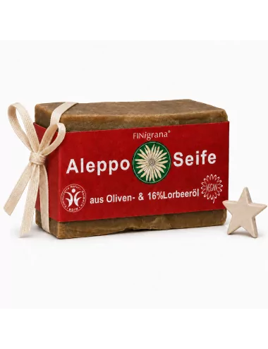 Handgeschnittene Aleppo-Seife mit 16 % Lorbeeröl – vegane Naturseife für Gesicht, Körper & Haare - als Geschenk Handgeschnittene Aleppo-Seife mit 16 % Lorbeeröl – vegane Naturseife für Gesicht, Körper & Haare - als Geschenk
