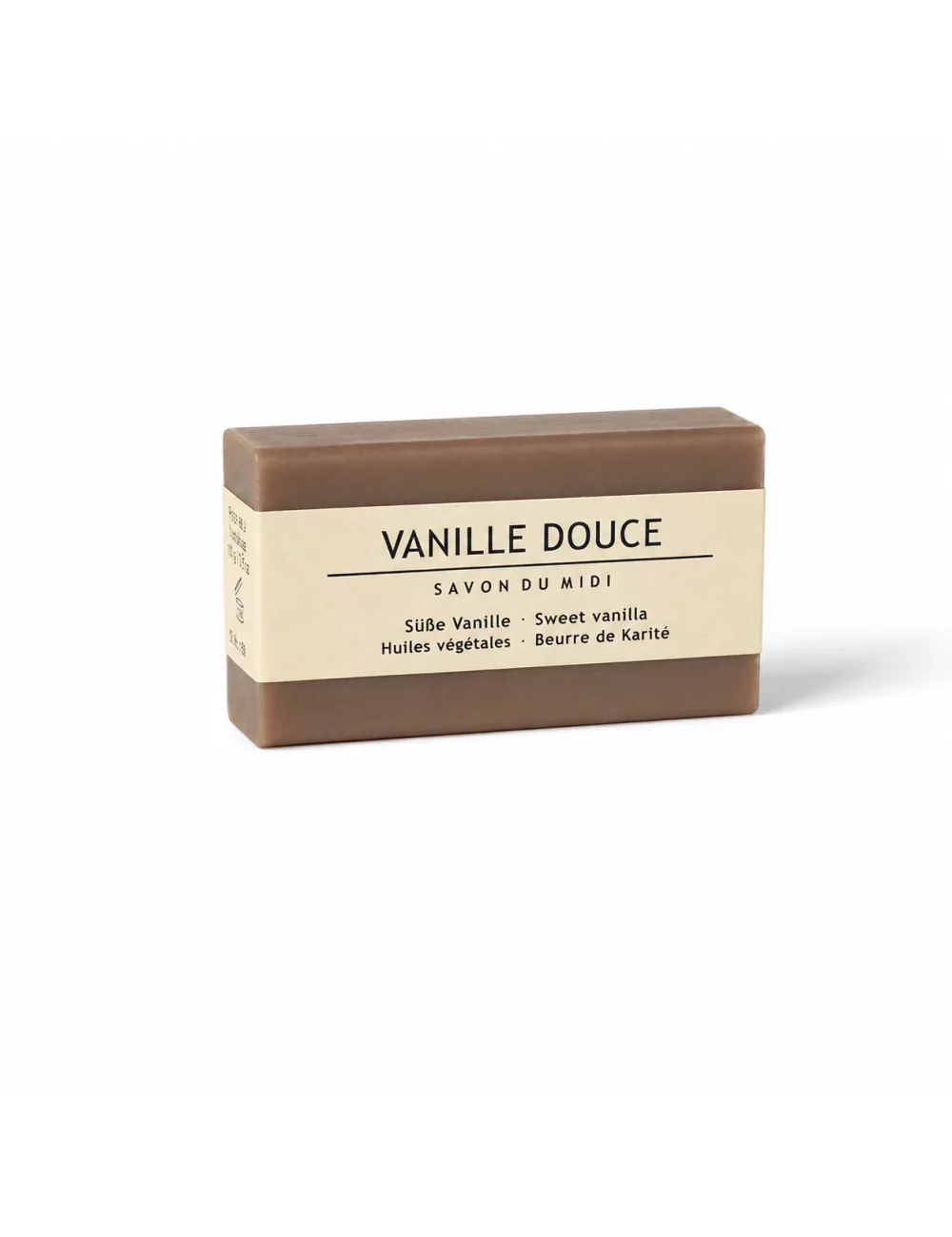 Bio-Seife Hand- & Duschseife mit Karité-Butter vegan - Vanille Douce (Süsse Vanille) - mit Verpackung Bio-Seife Hand- & Duschseife mit Karité-Butter vegan - Vanille Douce (Süsse Vanille) - mit Verpackung