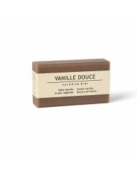 Bio-Seife Hand- & Duschseife mit Karité-Butter vegan - Vanille Douce (Süsse Vanille) - mit Verpackung