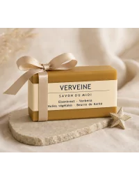 Hand- & Duschseife mit Bio-Karité-Butter vegan - Verveine (Eisenkraut) - als Geschenk