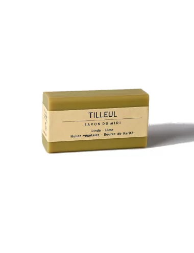 Hand- & Duschseife mit Bio-Karité-Butter vegan - Lindeblüte - mit Verpackung
